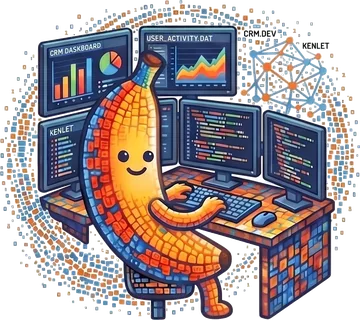 Маскот kenlet за работой